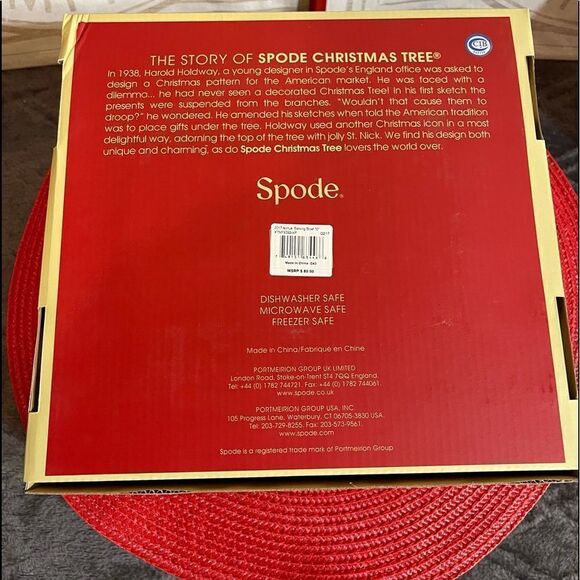Spode Christmas Tree Annual Serving Bowl 2017 NWT - Picture 11 of 12